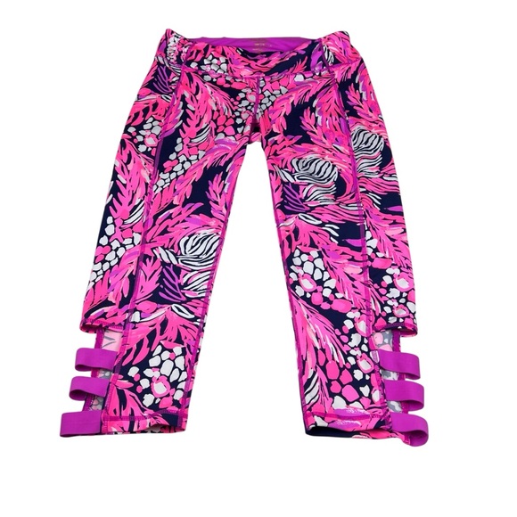 Lilly Pulitzer Pants - Lilly Pulitzer LUXLETIC Bright Colorful Print Crop Leggings